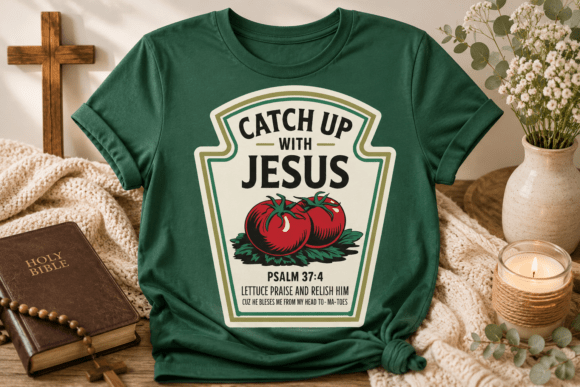 Catch Up with Jesus Shirt PNG
