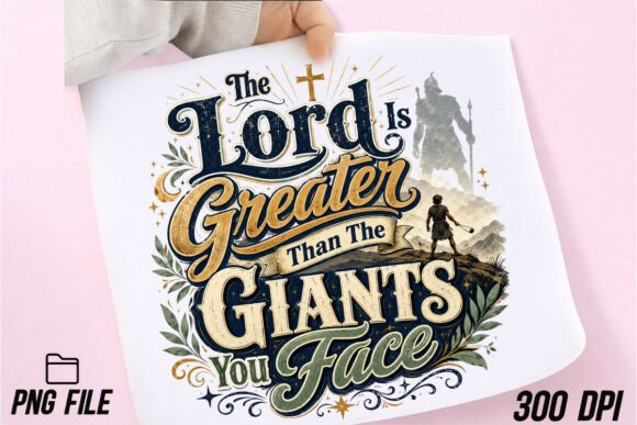 Christian Lord is Greater Than Giant PNG T-Shirt Designs