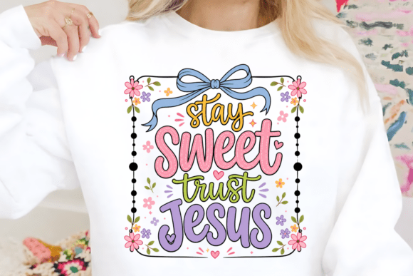 Christian Pastel Floral Faith Quote PNG for T-Shirt Designs