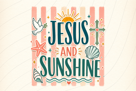 Christian Summer Beach Shirt PNG for T-Shirt Designs