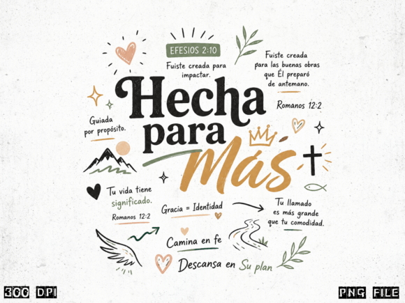 Hecha Para Más Spanish Faith T-Shirt Designs