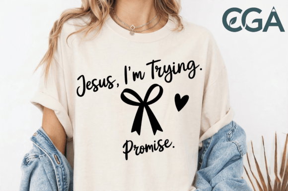 Jesus Im Trying Promise PNG Freebies